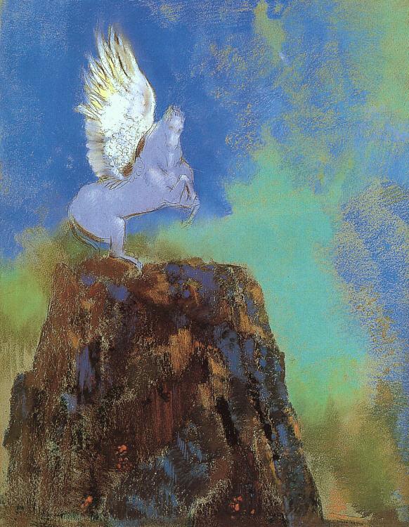 Odilon Redon Pegasus France oil painting art